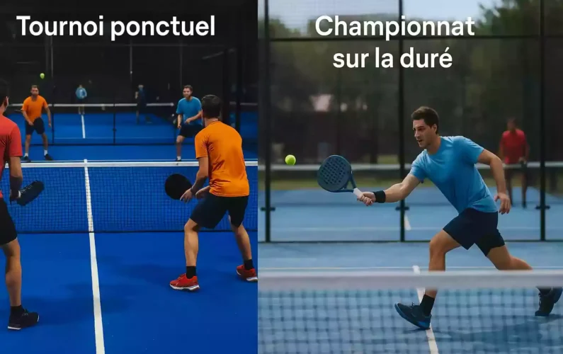 Championnat ou tournoi de padel : quelles différences ?